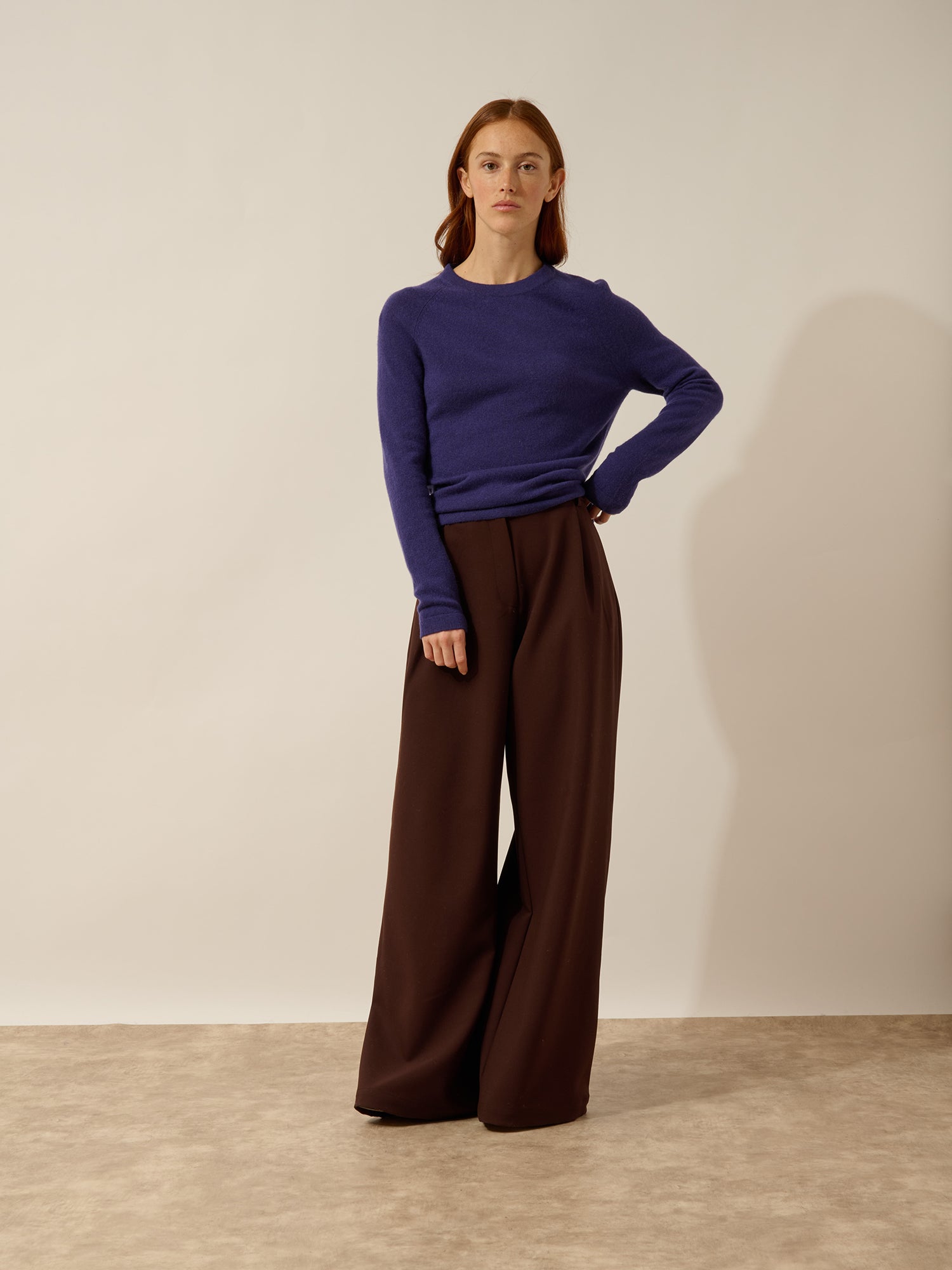 JANE pull col rond purple