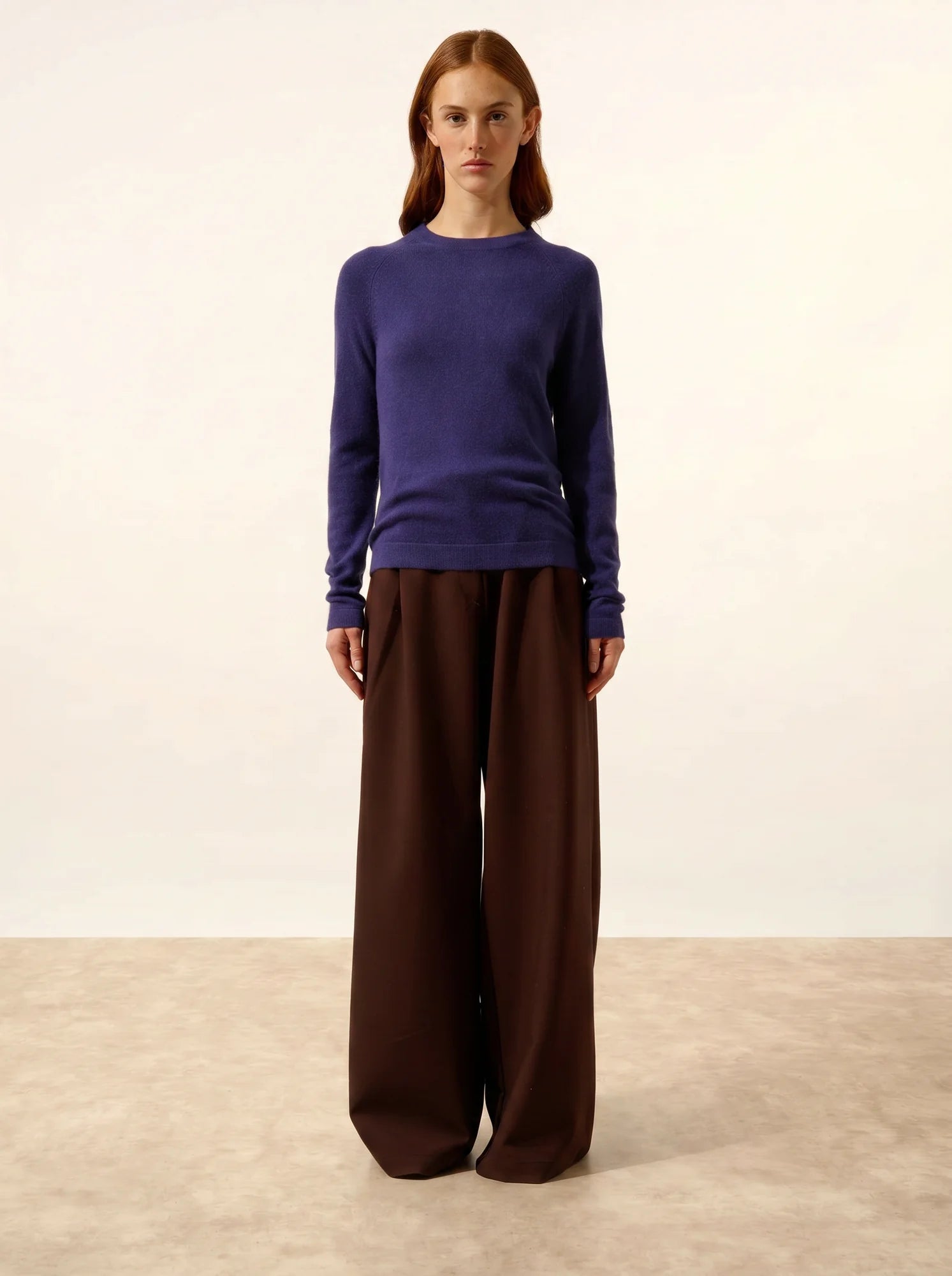 JANE pullover rundhalsausschnitt violett