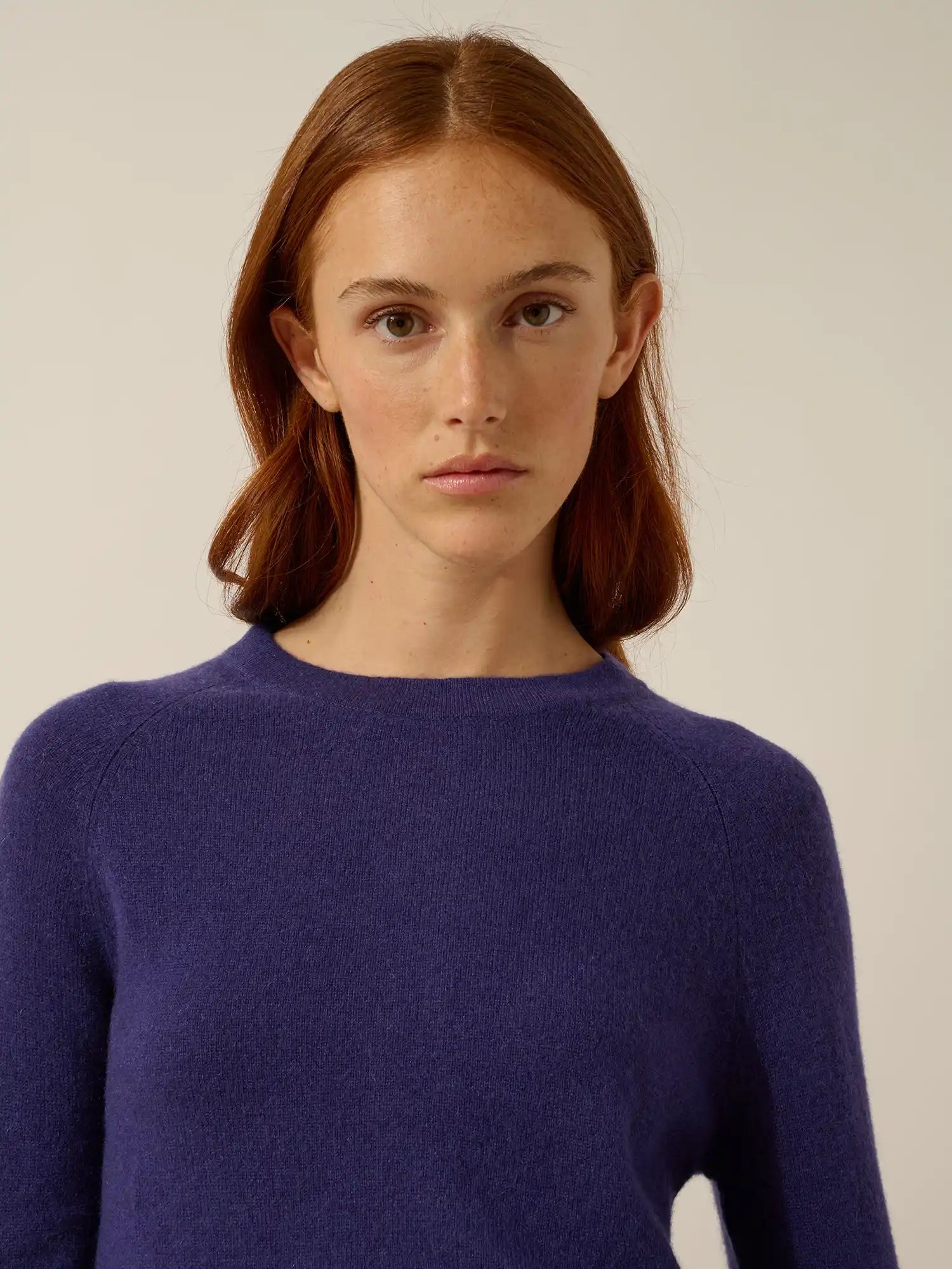 JANE pullover rundhalsausschnitt violett