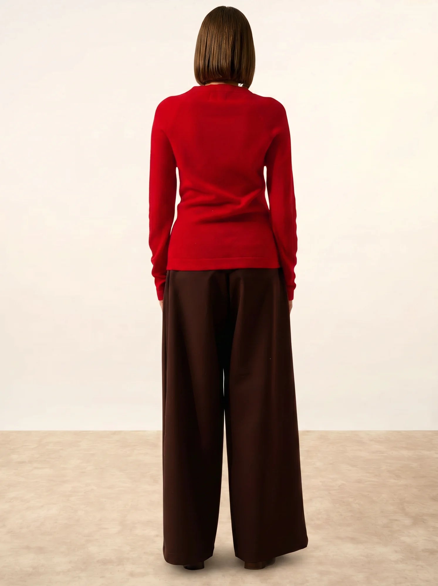 JANE pullover rundhalsausschnitt rot