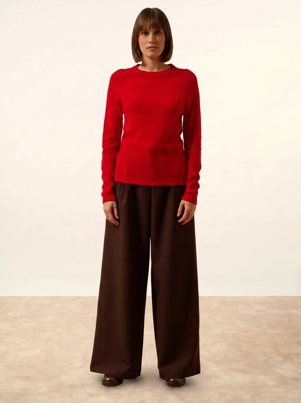 JANE pullover rundhalsausschnitt rot