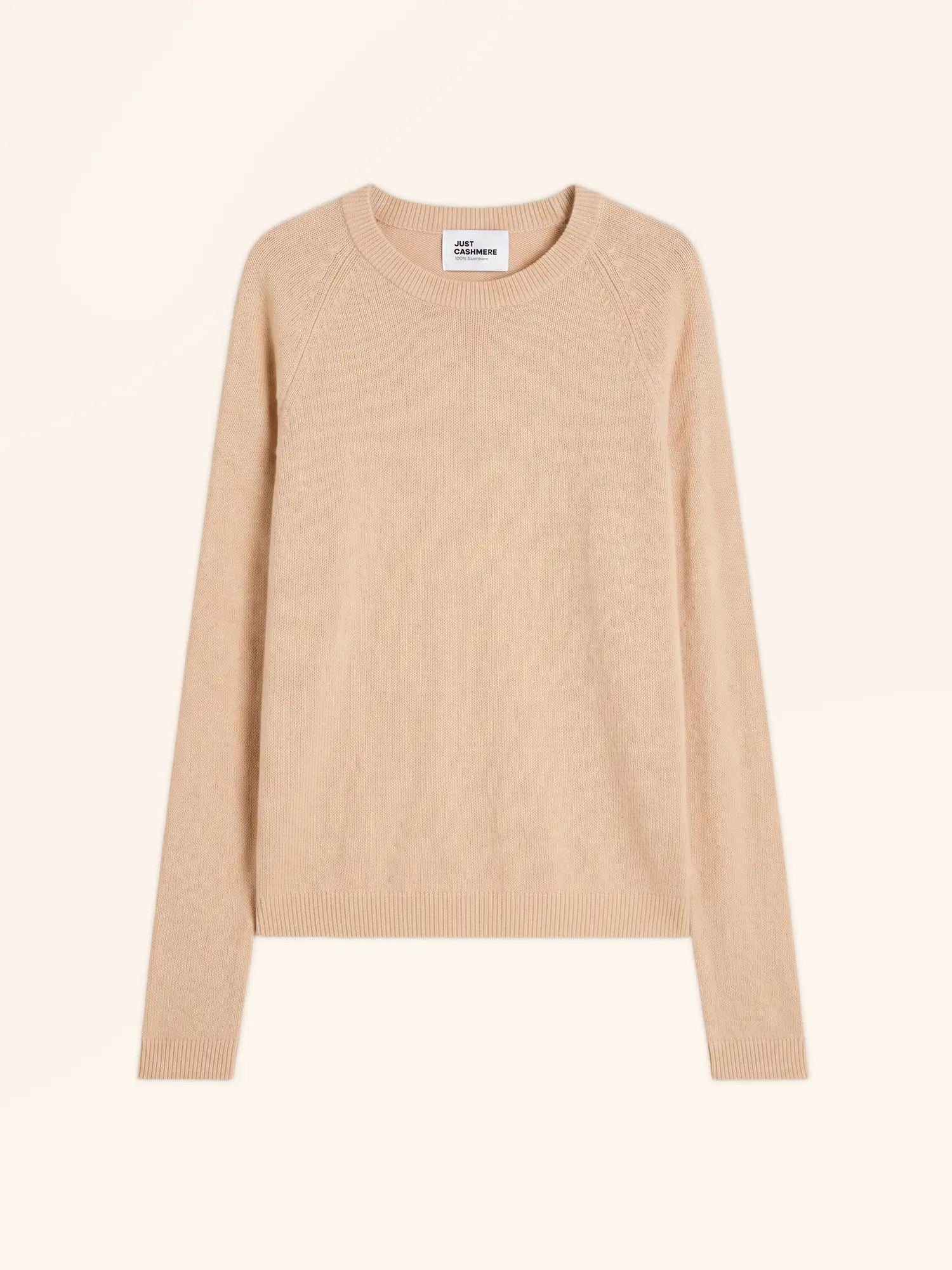 JANE pullover rundhalsausschnitt sand