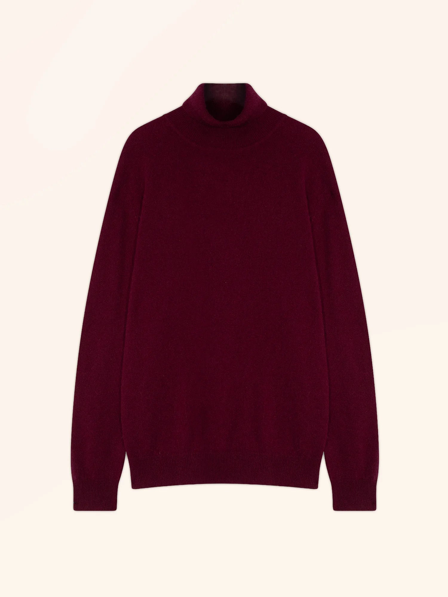 CONNOR pull col roulé bordeaux