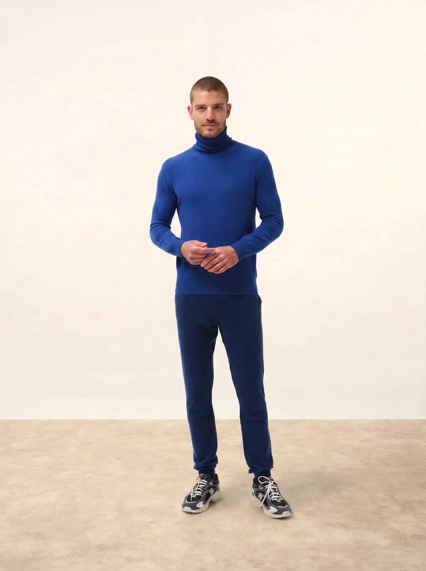 CONNOR pull col roulé outremer