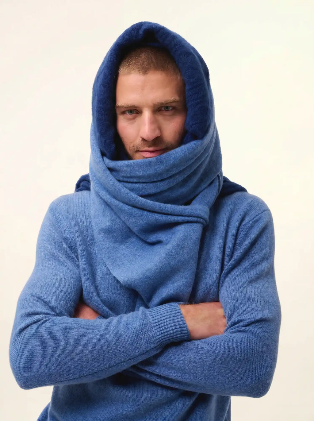 SACHA pullover rollkragen 4-fädig blau denim