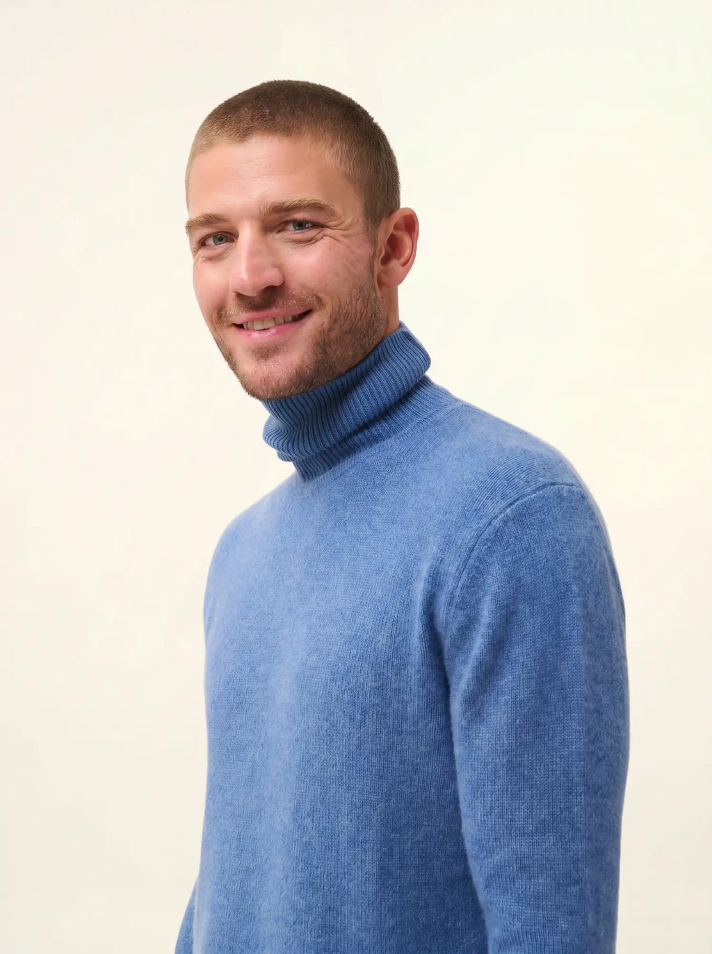 SACHA pullover rollkragen 4-fädig blau denim