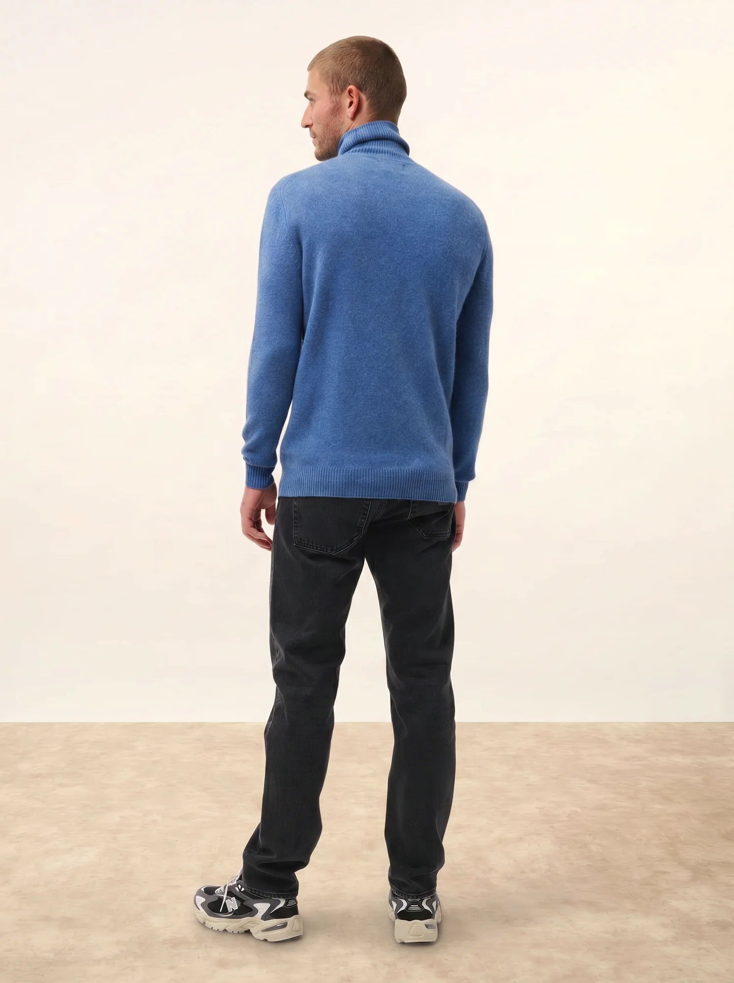 SACHA pullover rollkragen 4-fädig blau denim