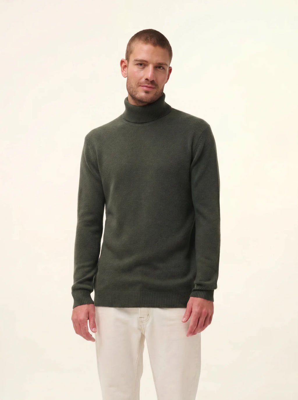 SACHA pullover rollkragen 4-fädig khaki