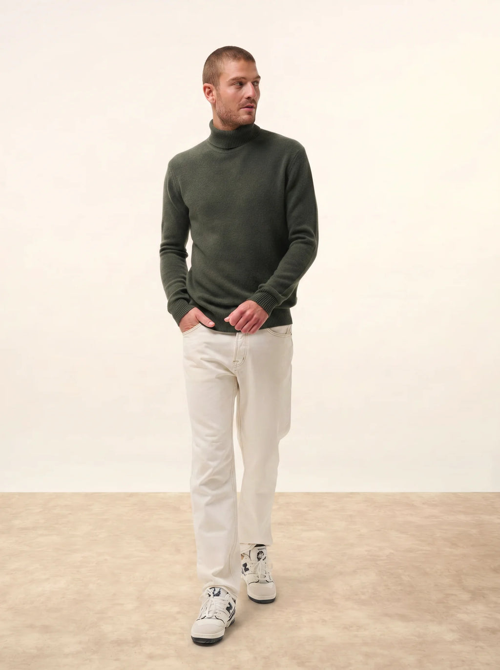 SACHA pullover rollkragen 4-fädig khaki