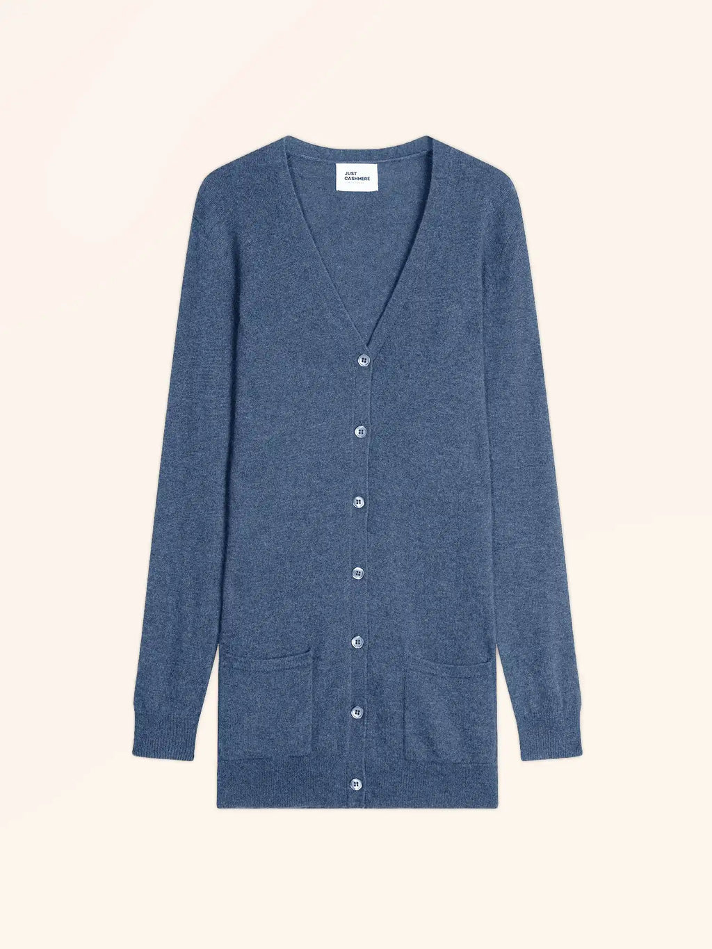 TOMMIE cardigan col V bleu denim