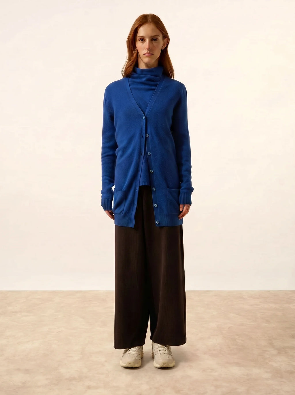TOMMIE strickjacke v-ausschnitt ultramarin