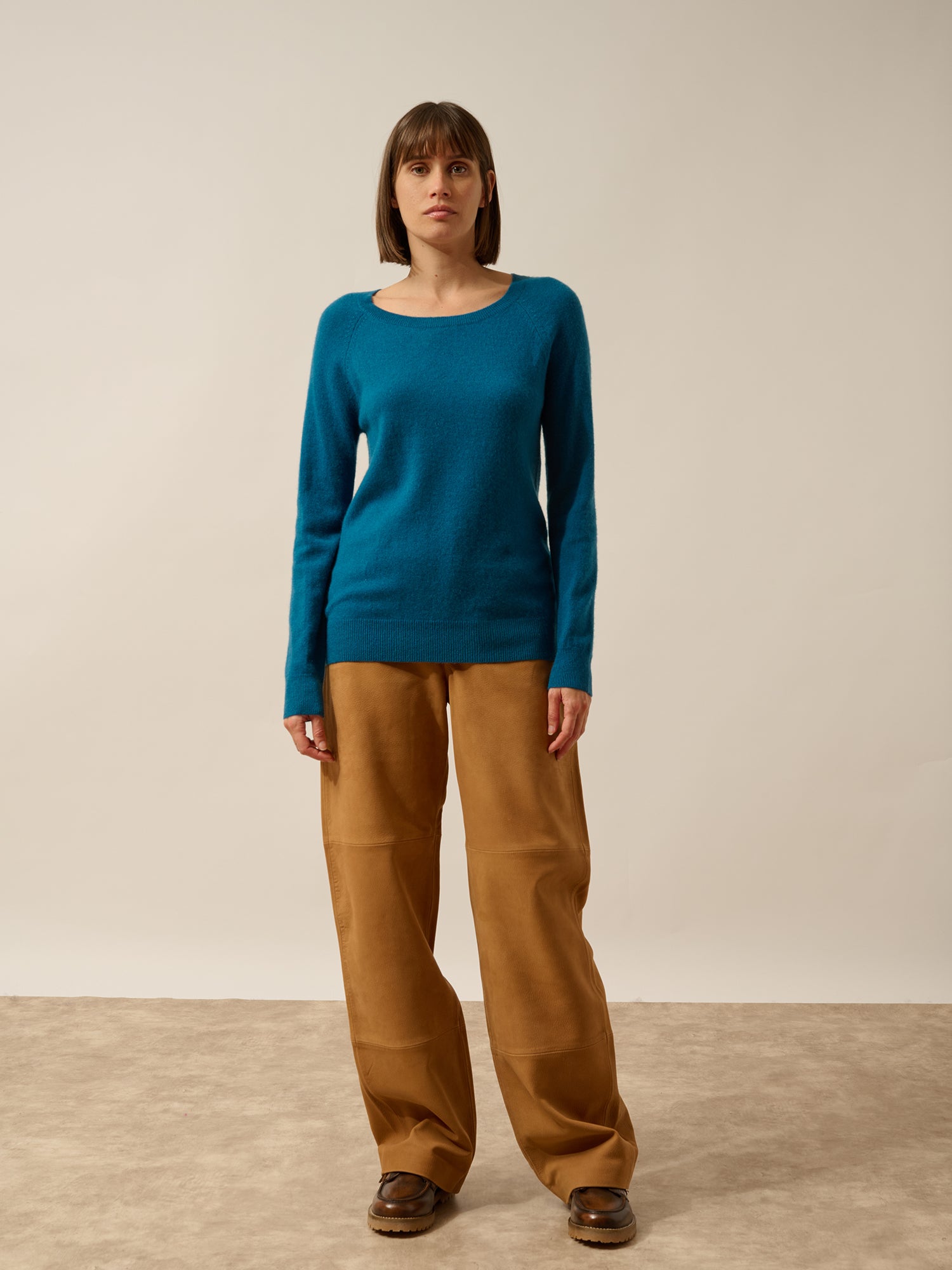 ABIGAIL pull col bateau goutte dos paon