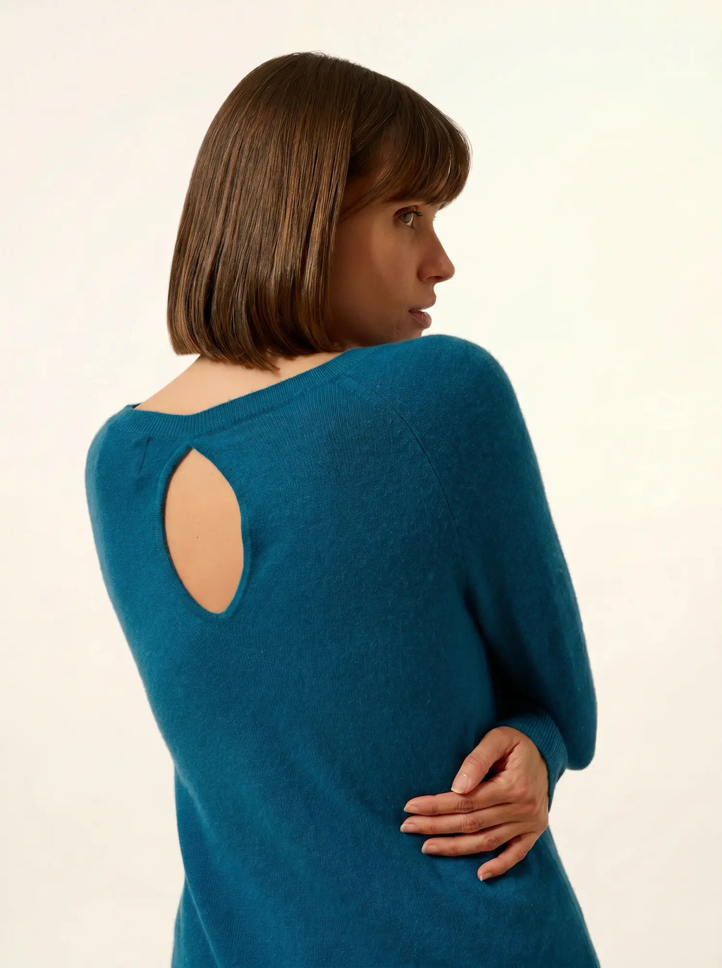 ABIGAILE pullover u-boot-ausschnitt tropfen hinten paon