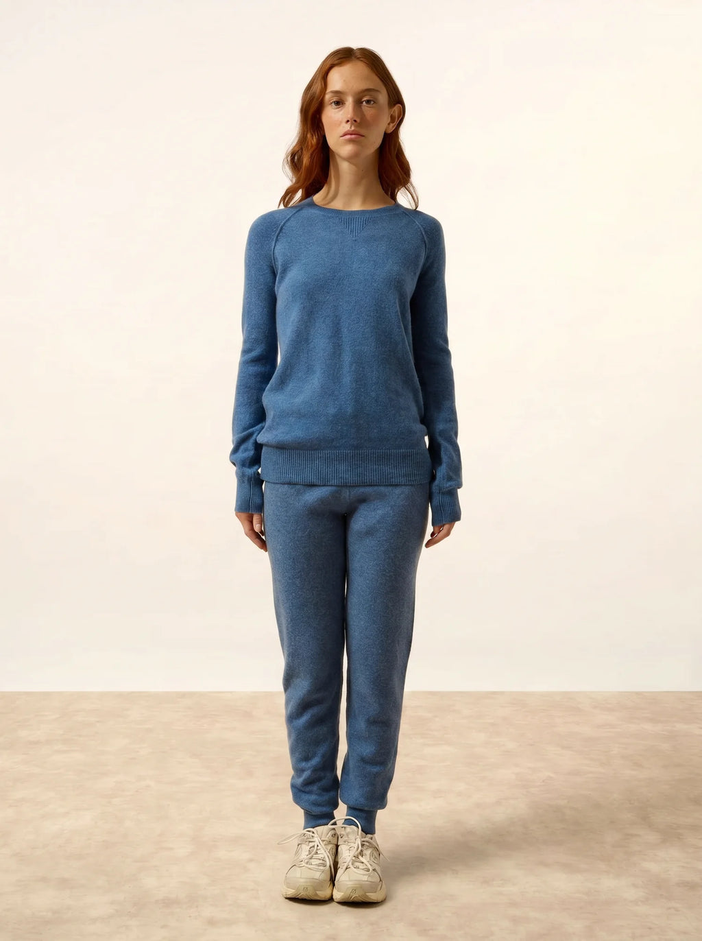 HELEN pullover rundhalsausschnitt blau denim