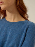 HELEN pullover rundhalsausschnitt blau denim
