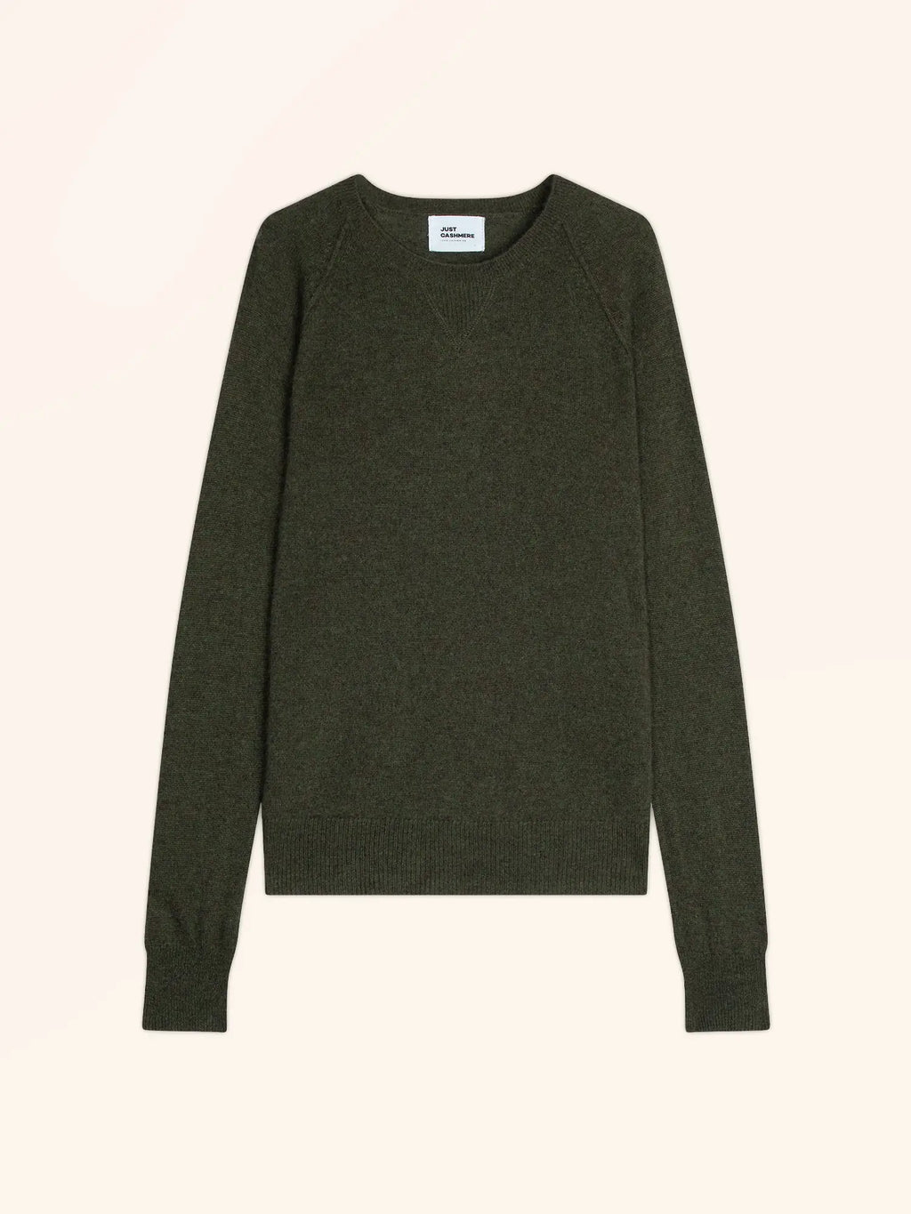 HELEN pullover rundhalsausschnitt khaki meliert