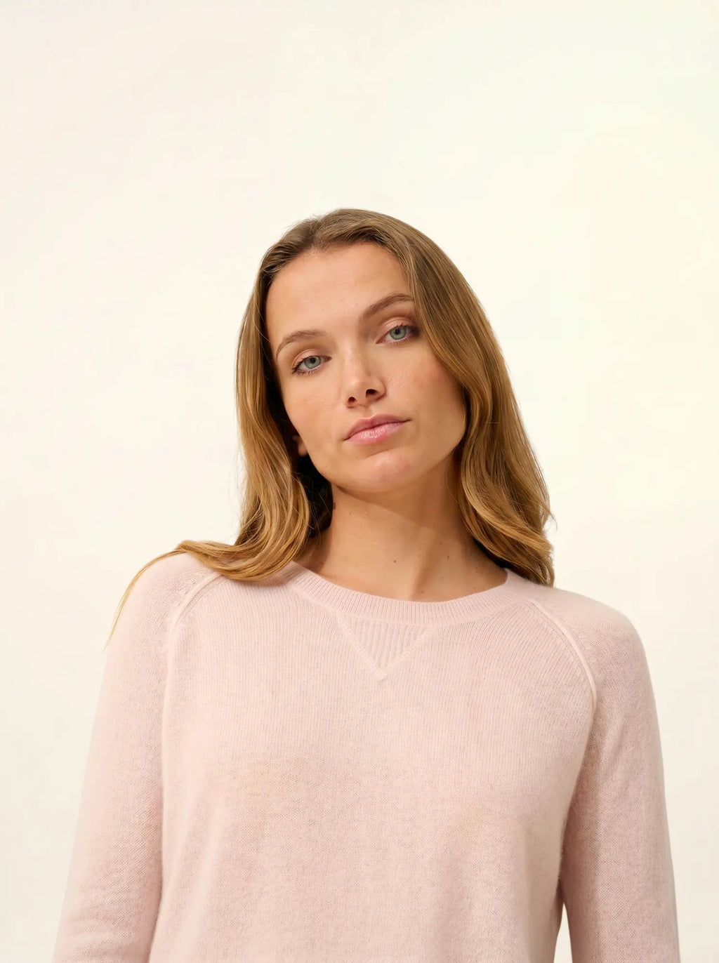 HELEN pullover rundhalsausschnitt poudre