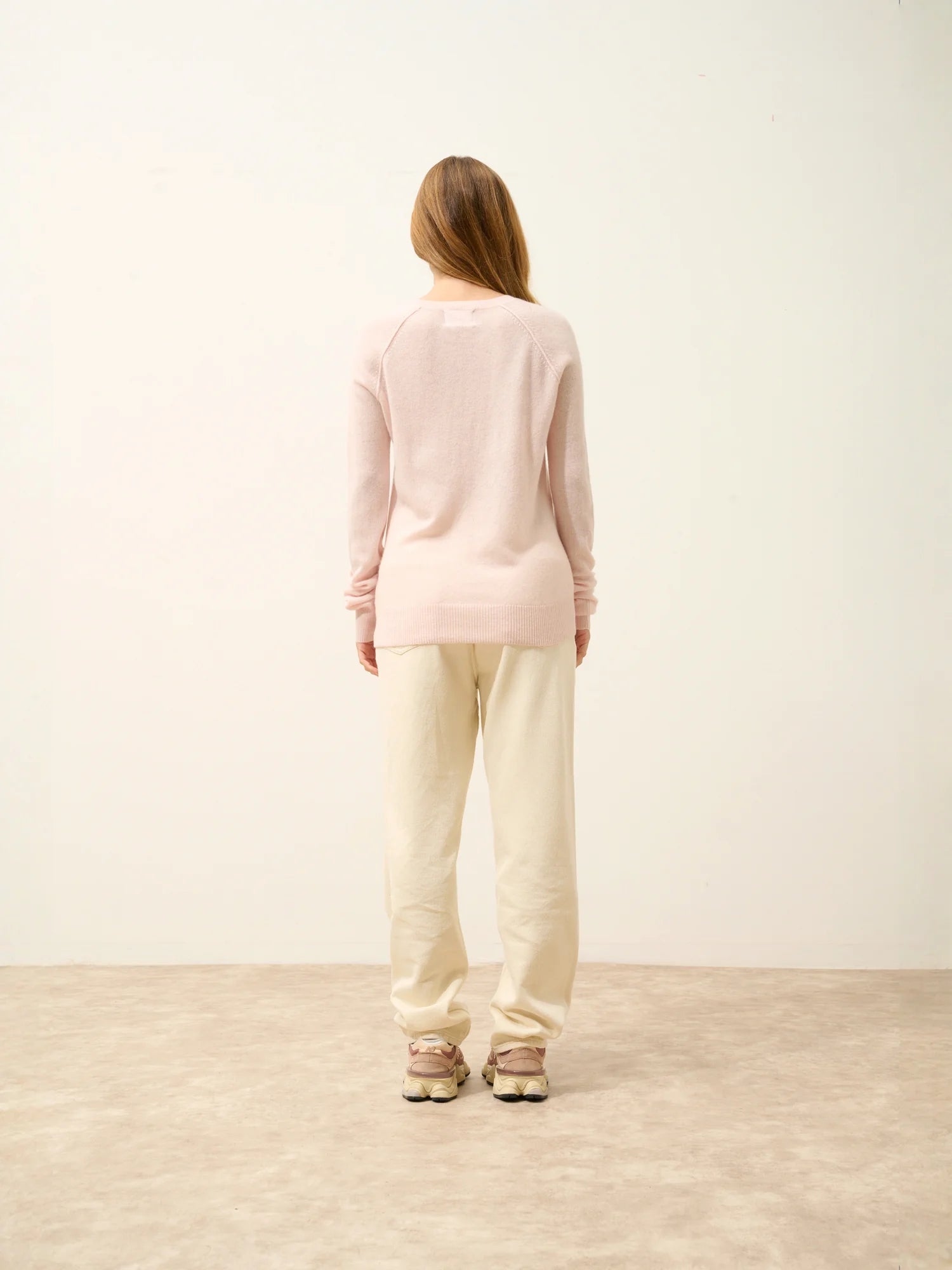 HELEN pullover rundhalsausschnitt poudre