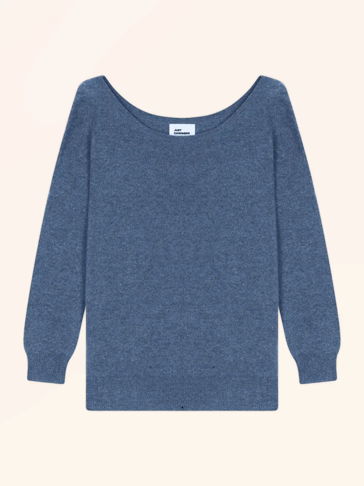 KAREN pullover u-boot-ausschnitt blau denim