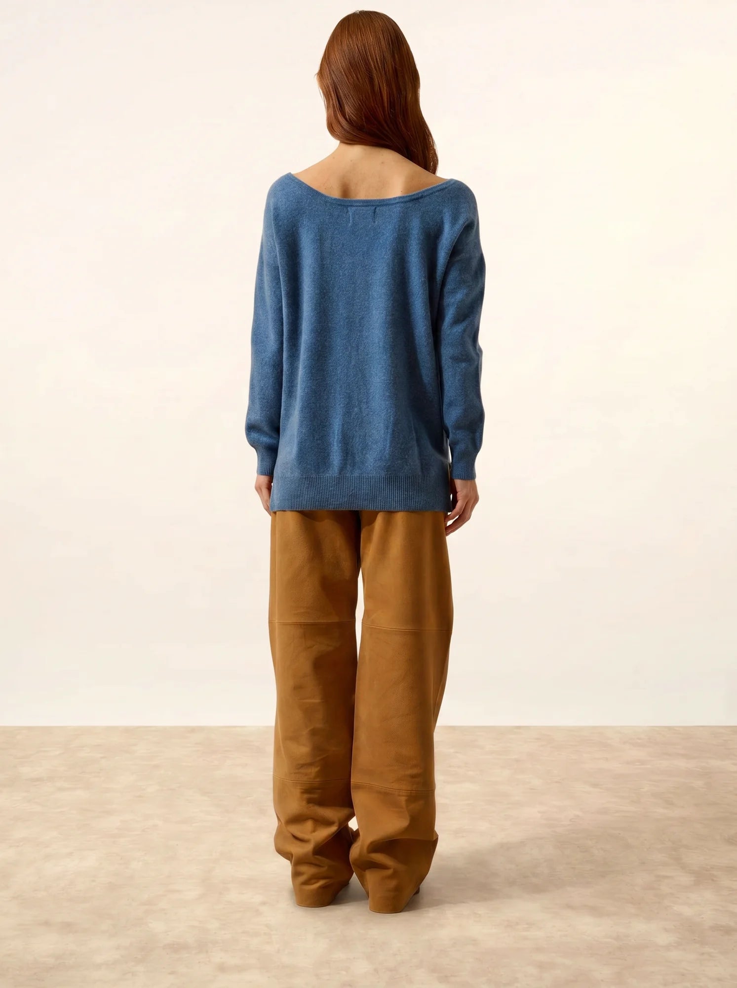 KAREN pullover u-boot-ausschnitt blau denim