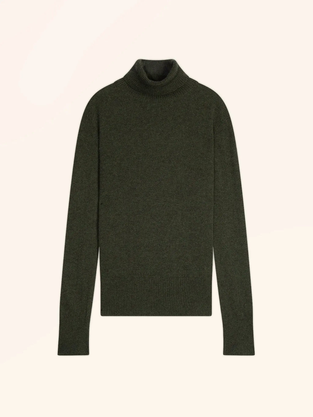 LEXIE pullover rollkragen khaki meliert