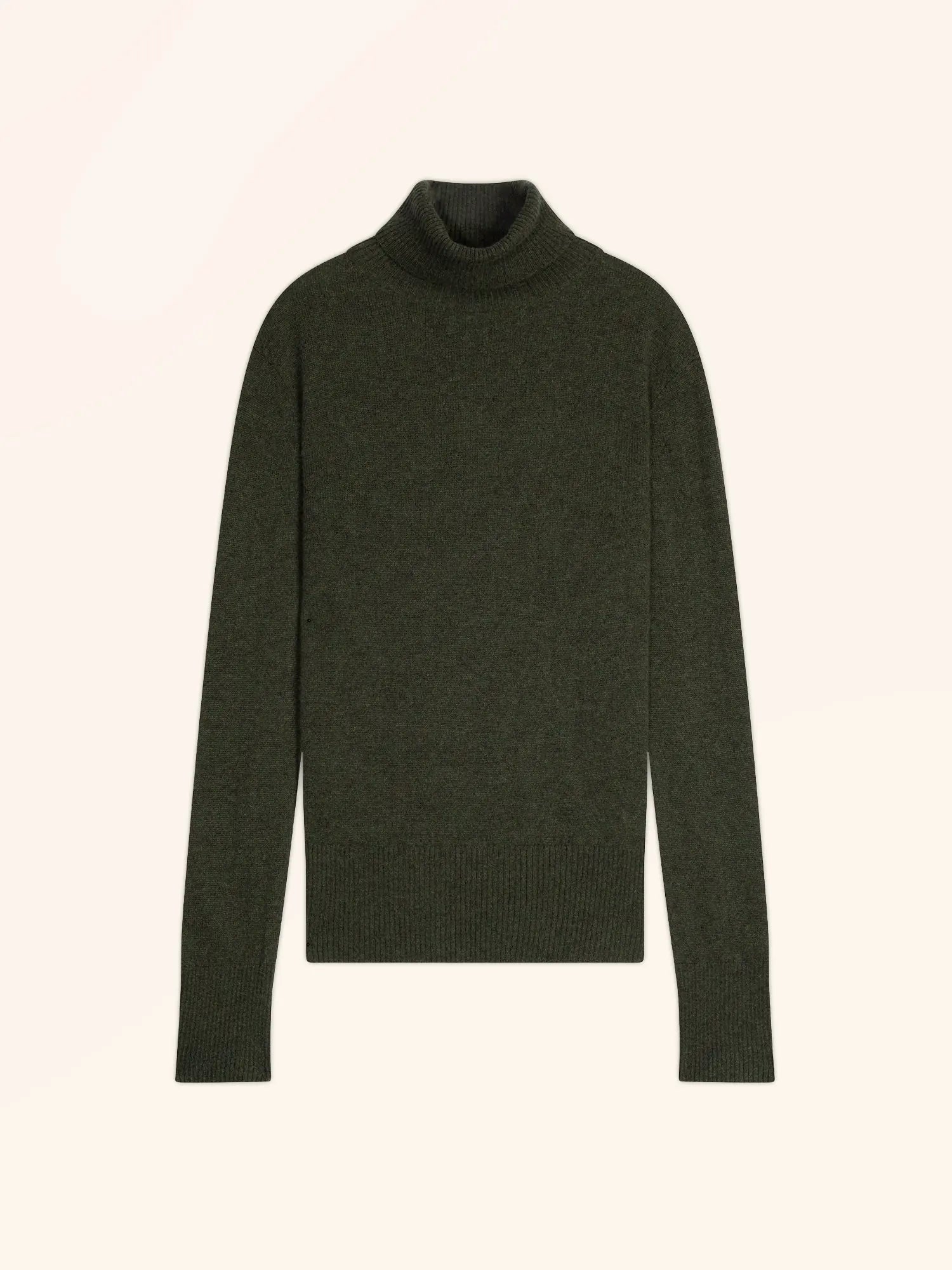 LEXIE pullover rollkragen khaki meliert