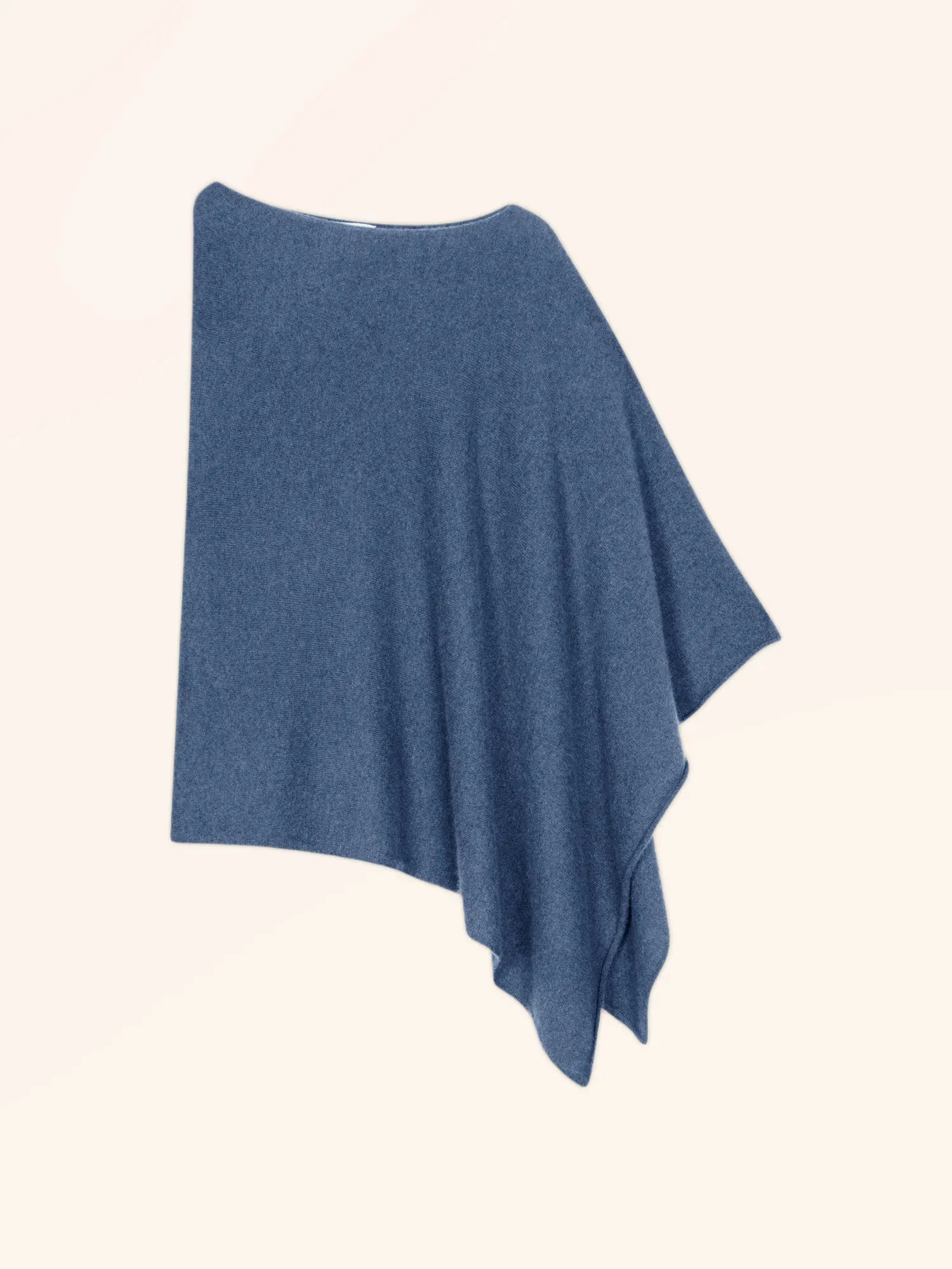 MEREDITH poncho blau denim