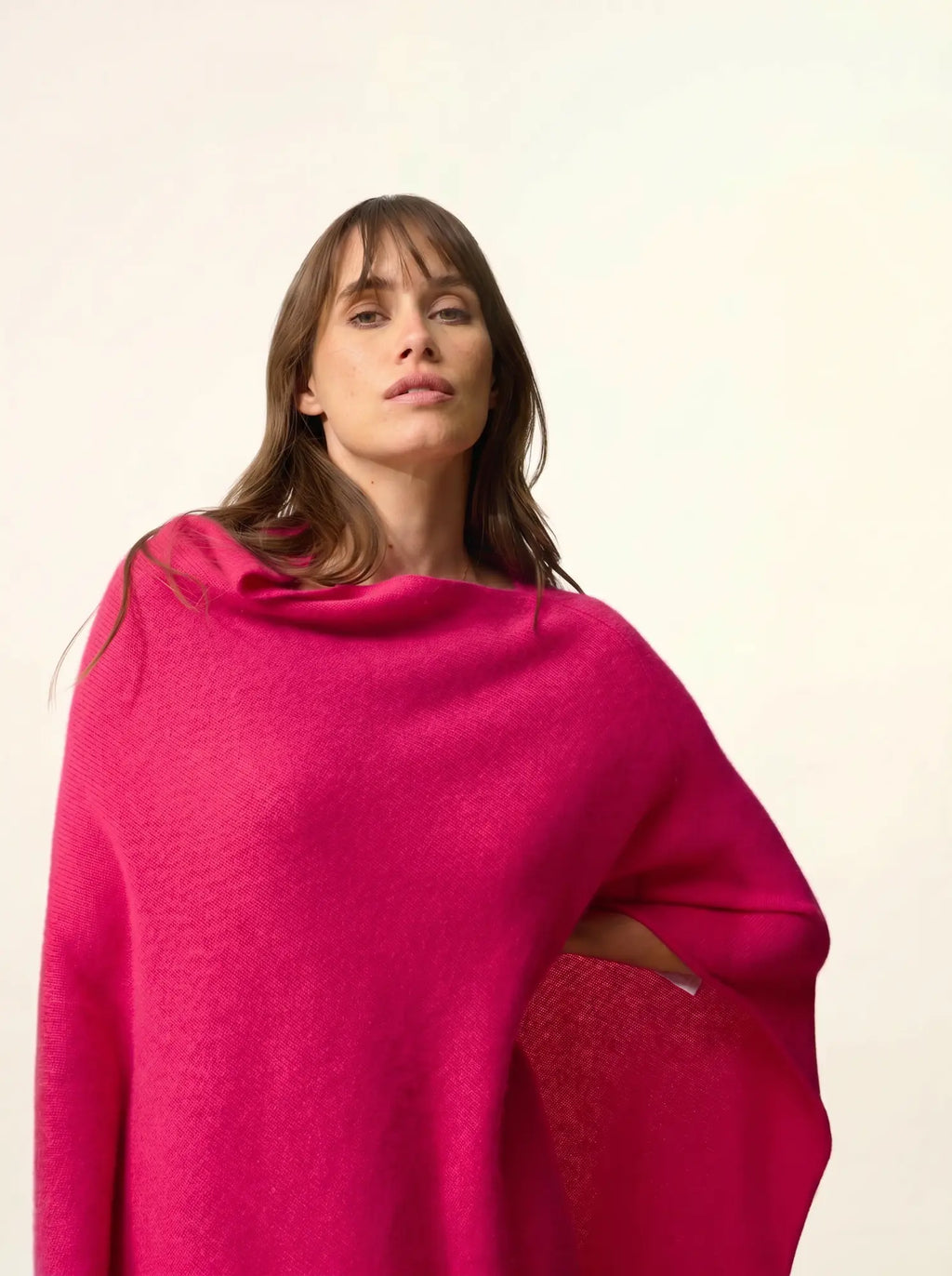 SALLY poncho 4-fädig fuchsia