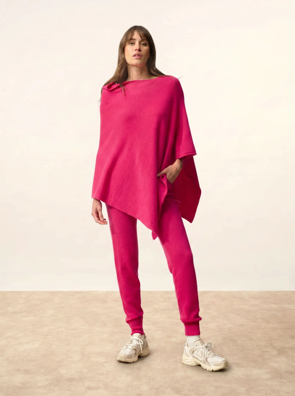 SALLY poncho 4-fädig fuchsia