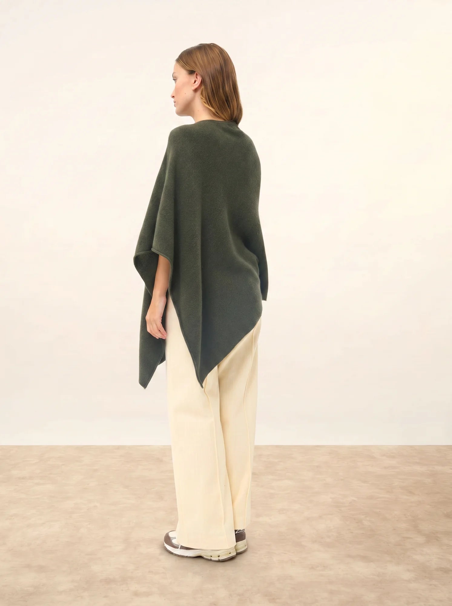 SALLY poncho 4-fädig khaki