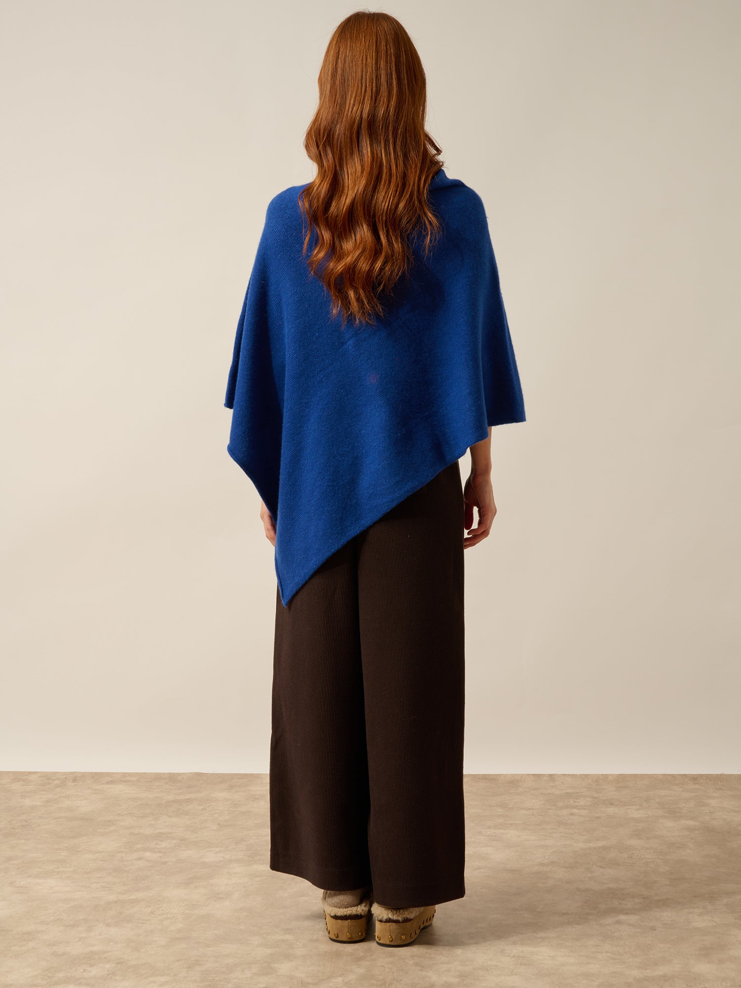 ASHLEY poncho col bateau outremer