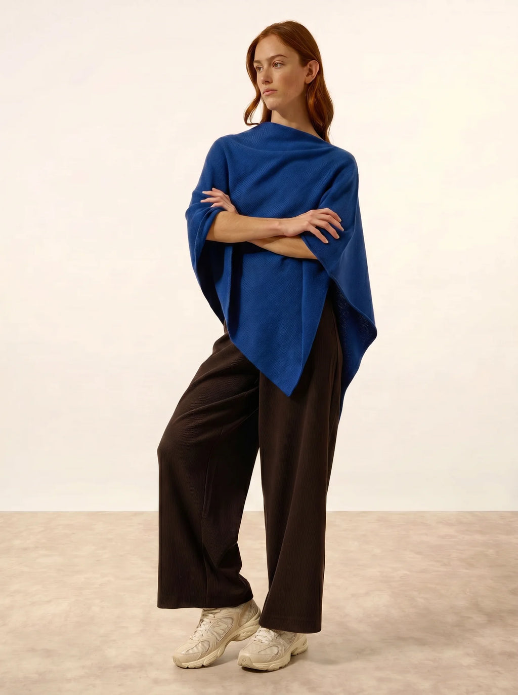 SALLY poncho 4-fädig ultramarin