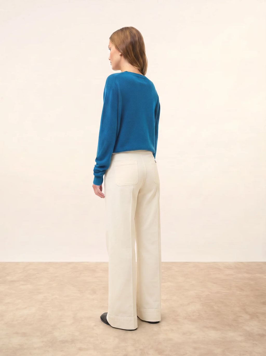 NORA pullover v-ausschnitt paon