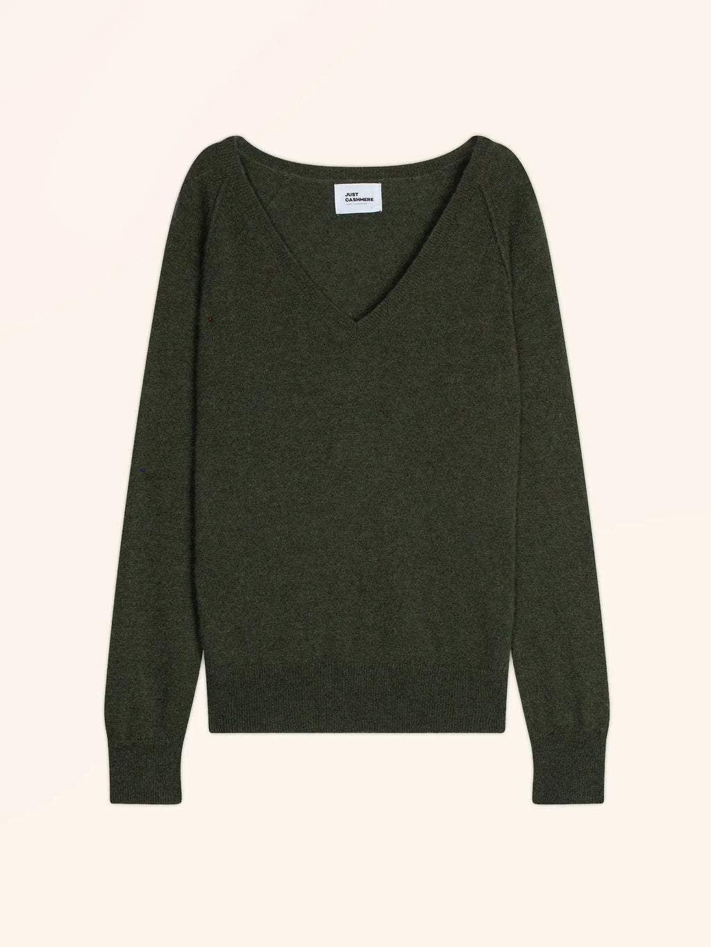 PHOEBE pull col V kaki chiné