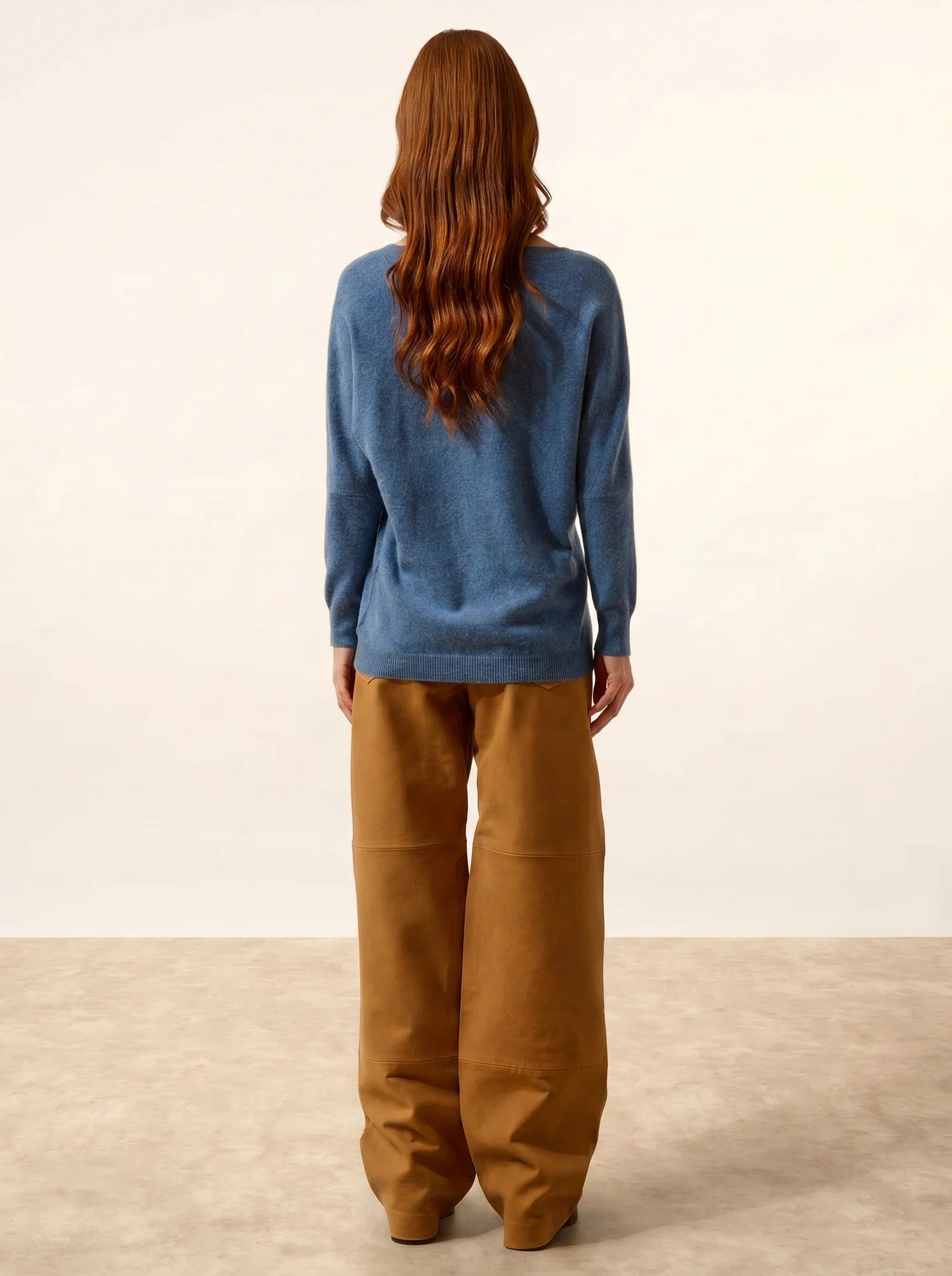 REBECCA pullover chauve souris blau denim