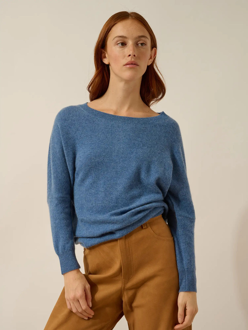REBECCA pullover chauve souris blau denim