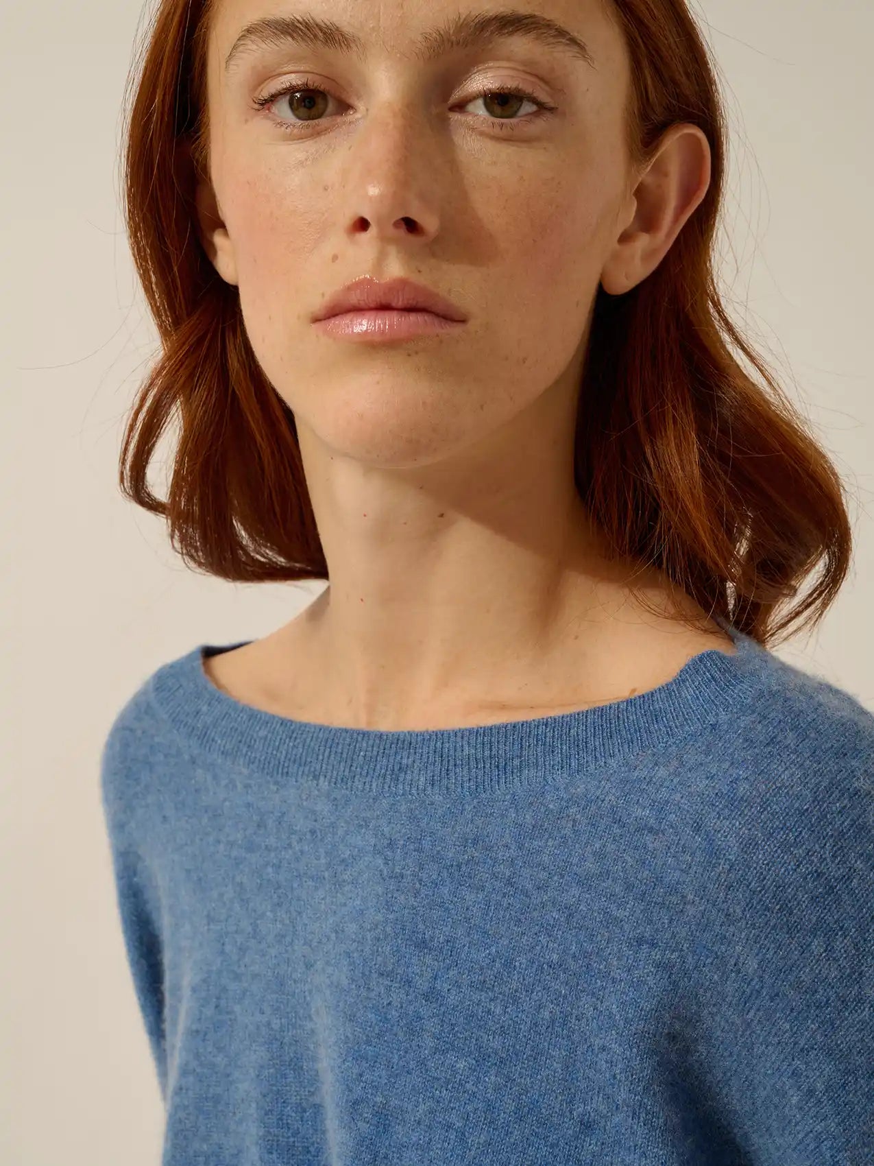 REBECCA pullover chauve souris blau denim