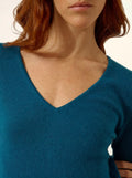 TRACY kleid v-ausschnitt paon