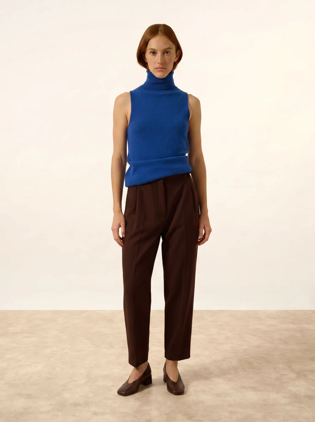 VIOLET pullover rollkragen ärmellos ultramarin