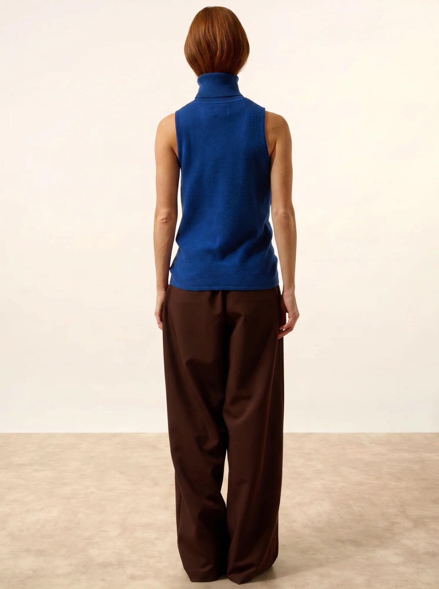 VIOLET pullover rollkragen ärmellos ultramarin