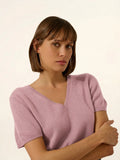 GLAMIS t-shirt v-ausschnitt bois de rosa