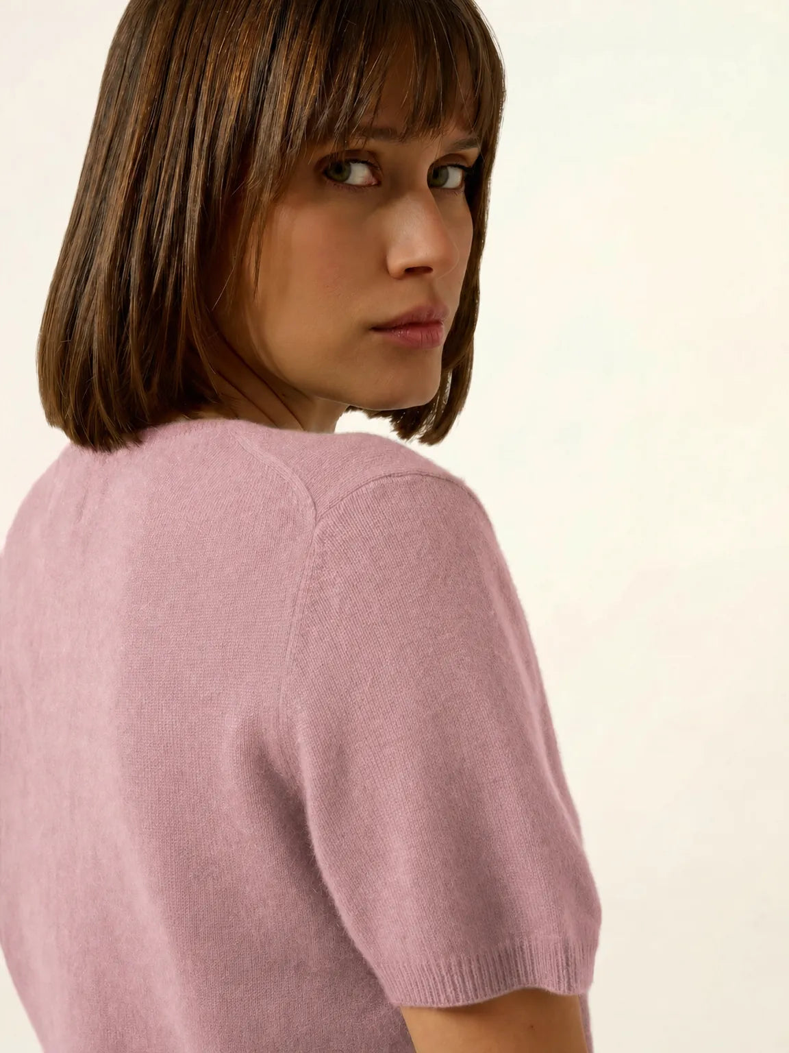 GLAMIS t-shirt v-ausschnitt bois de rosa