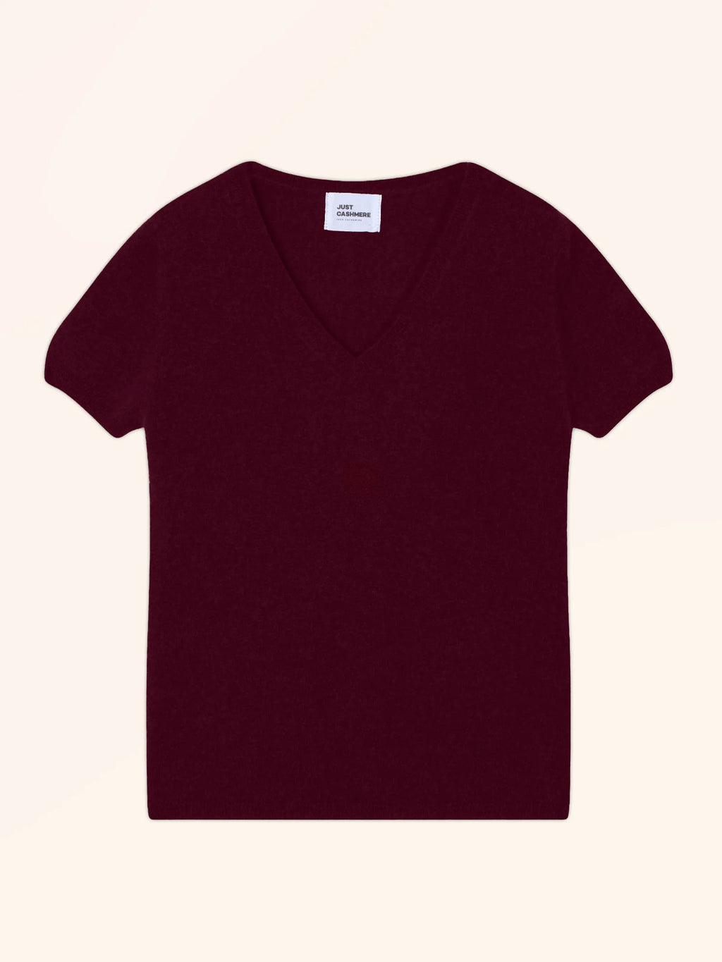 GLAMIS t-shirt v-ausschnitt bordeaux