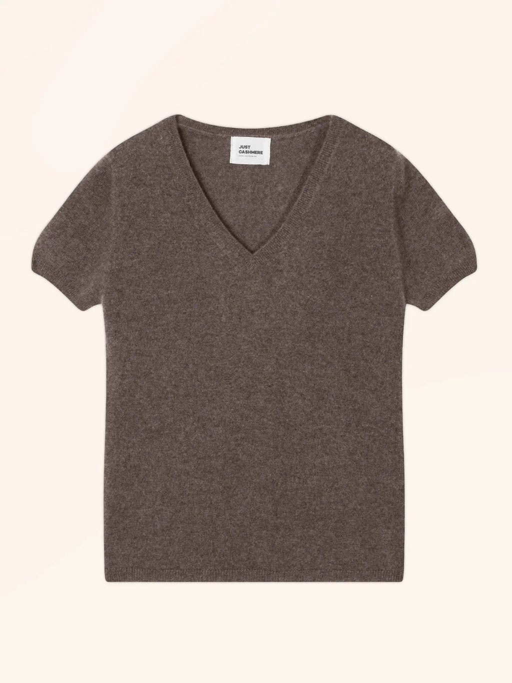 GLAMIS t-shirt v-ausschnitt taupe meliert
