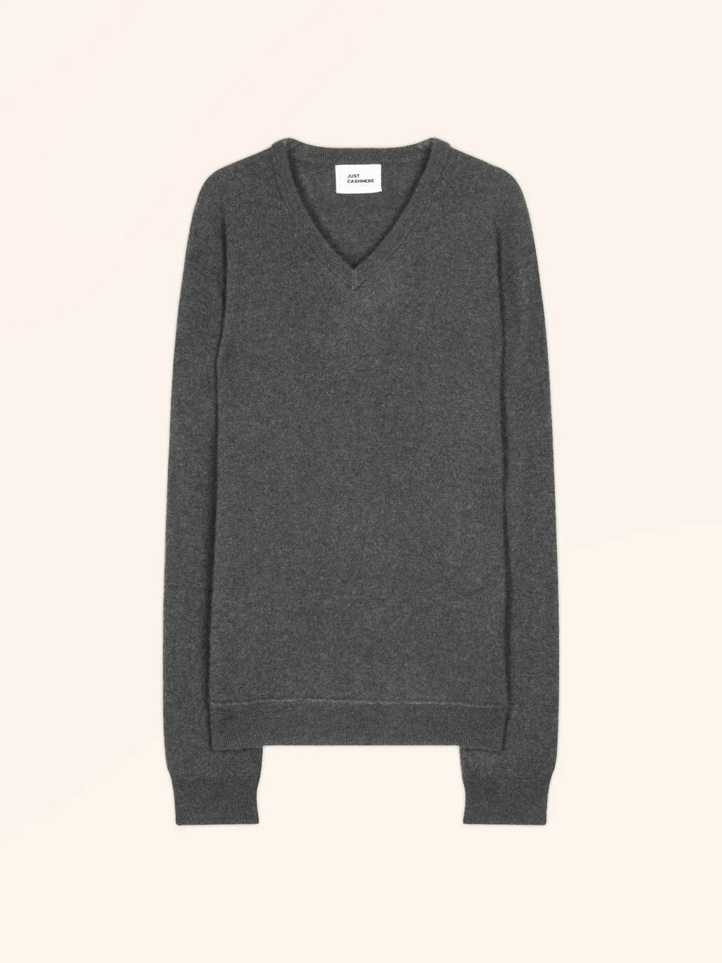 TOM pull col V anthracite chiné