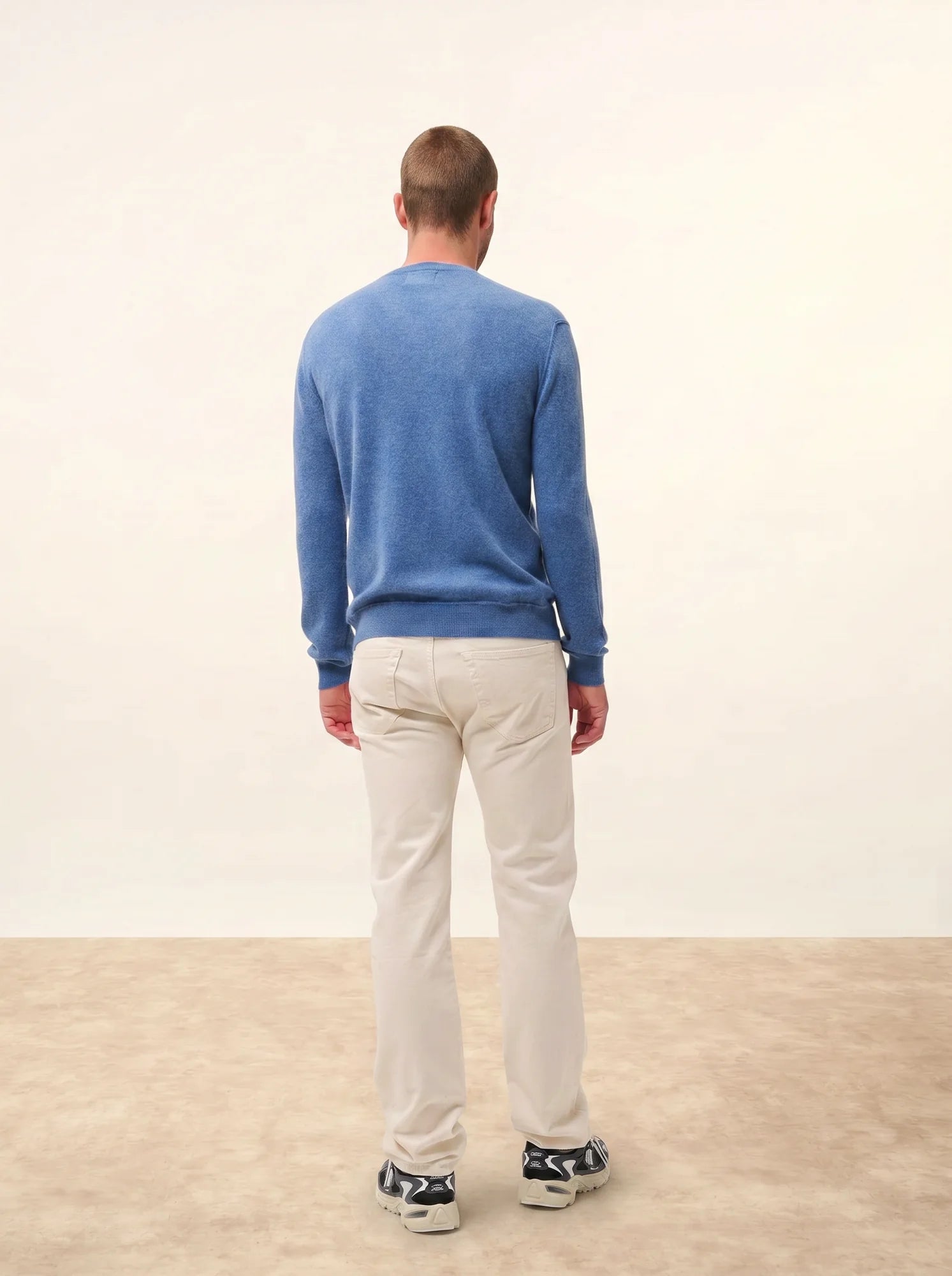 TOM pullover v-ausschnitt blau denim