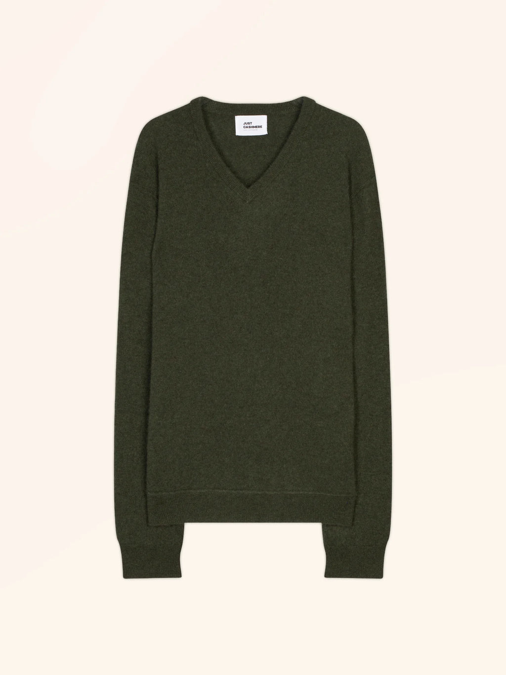 TOM pullover v-ausschnitt khaki meliert
