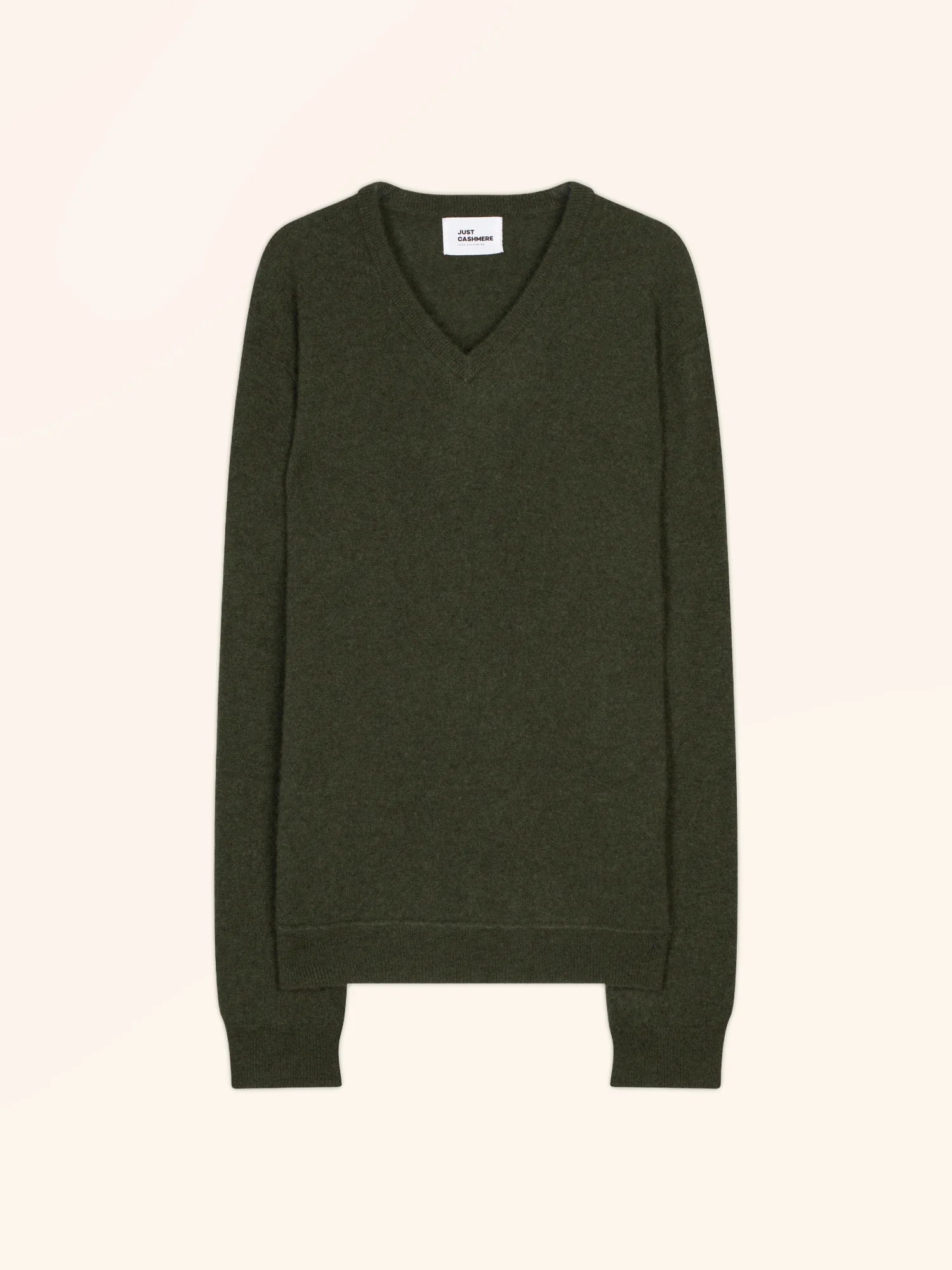 TOM pullover v-ausschnitt khaki meliert