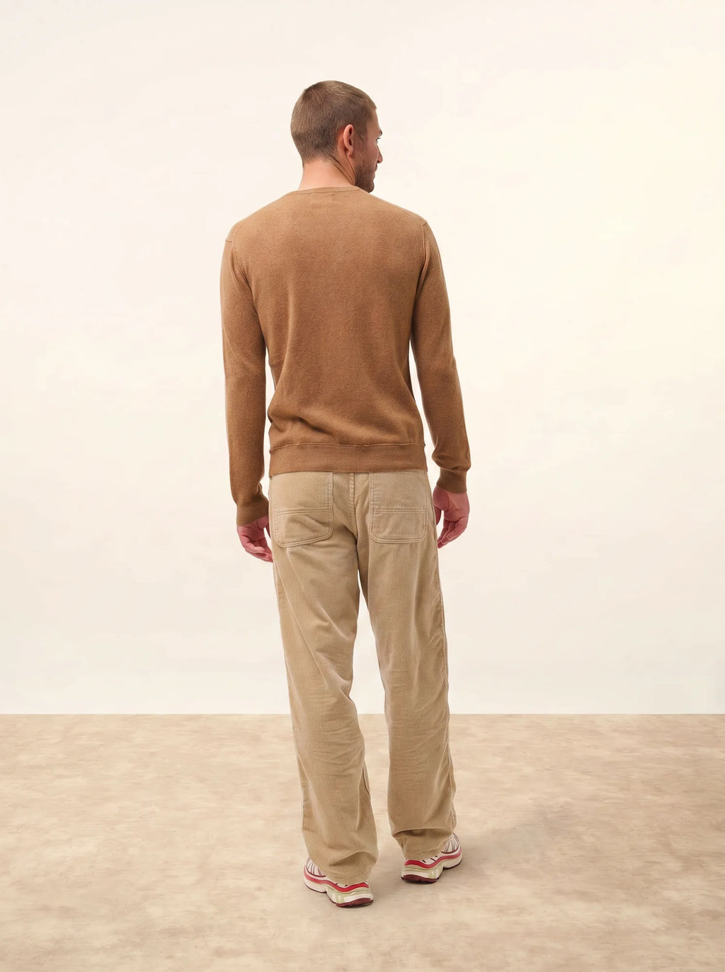TOM pullover v-ausschnitt noisette