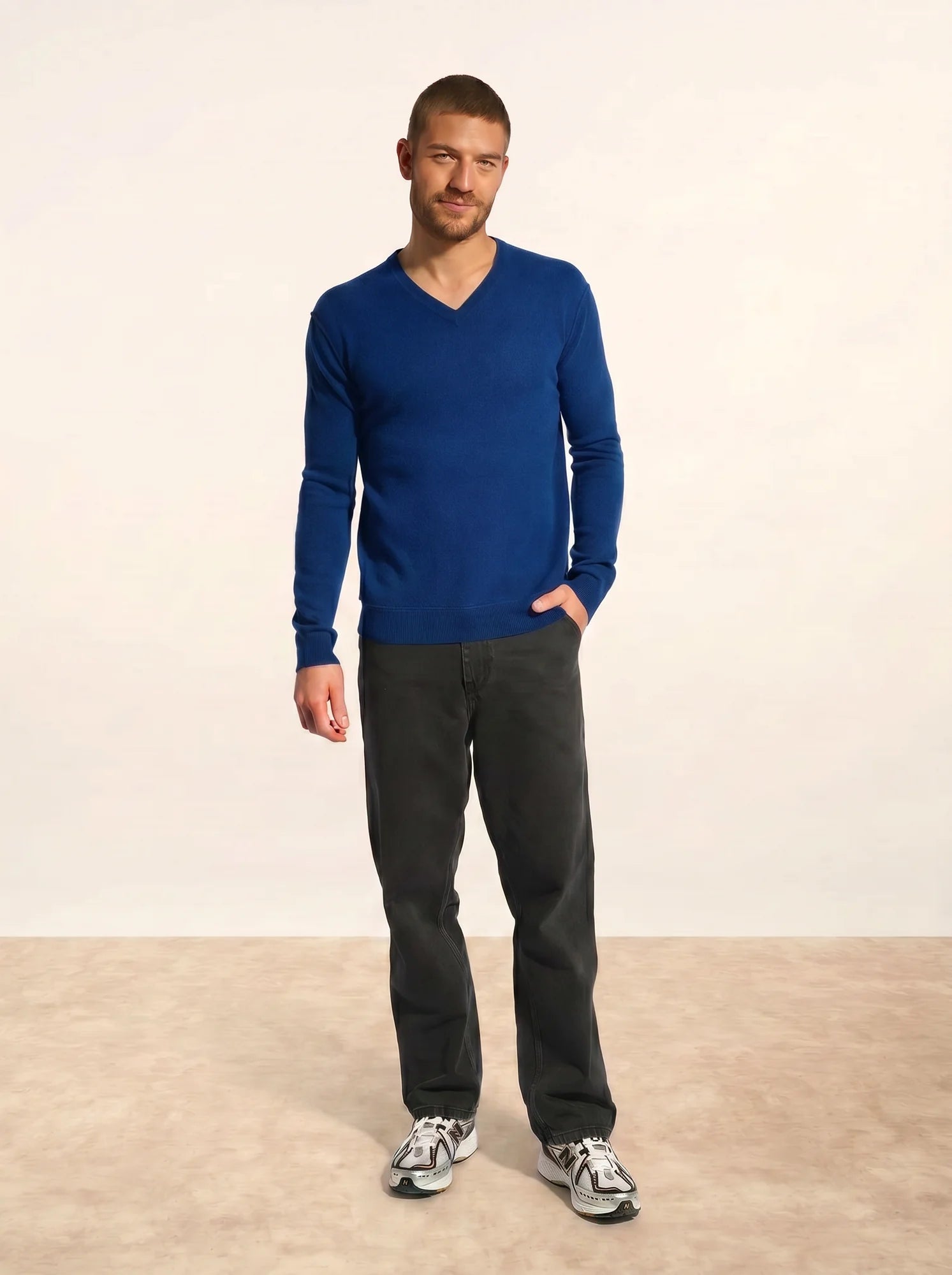 TOM pullover v-ausschnitt ultramarin